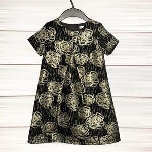 JOHN LEWIS Floral Roses Print Formal Short Sleeves A-line Dress 7 years